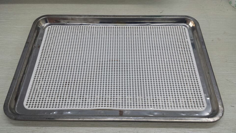不銹鋼烘烤盤(pán)+無(wú)痕硅膠墊（6061）